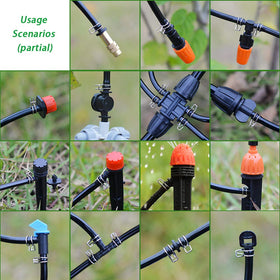 Heeqinn 1/4 inch clamp on hose connection emphasizes leak-proof seal.