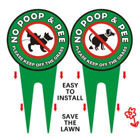 Hefuner double-sided warning sign boosts visibility from all angles.