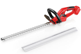 HEINPRO cordless hedge trimmer with 22-inch blade for precise hedge shaping