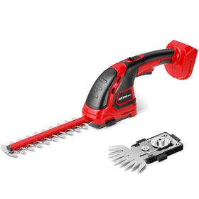 HEINPRO cordless hedge trimmer with Milwaukee compatibility for flexible yard power.