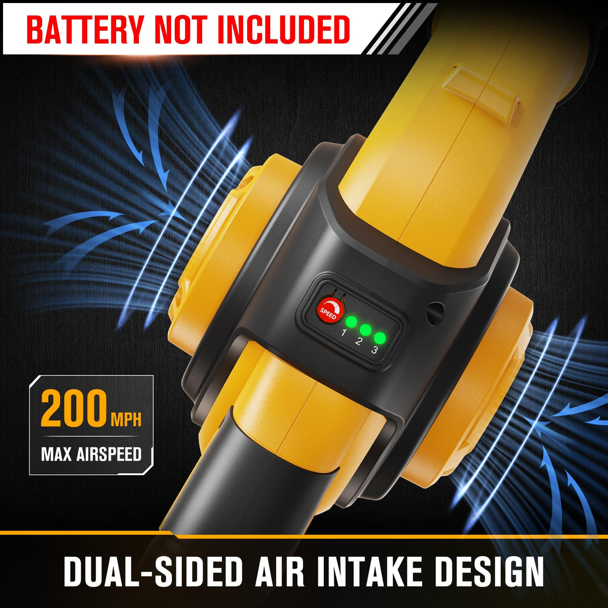 HEINPRO extension tube and tips enable precise airflow on tight spaces.