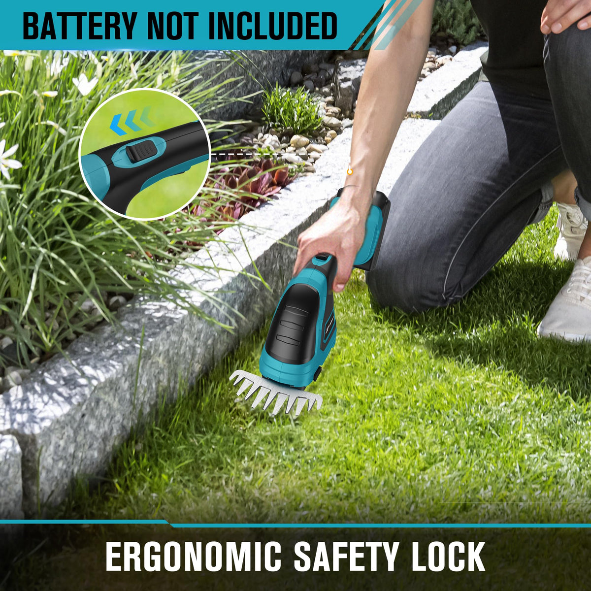 HEINPRO double safety features blade guard and lock prevent accidental activation