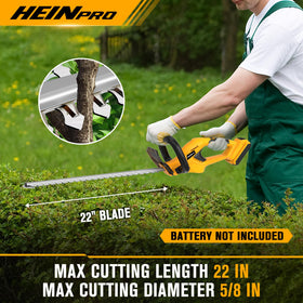 HEINPRO hedge trimmer 180-degree rear handle supports vertical and horizontal trimming