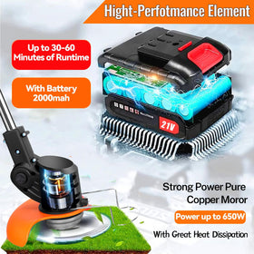 Hejunry Weed Wacker lightweight design for easy garden pruning.