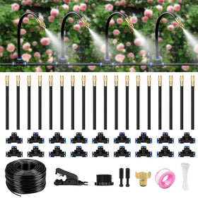 HEKIWAY 60FT drip irrigation kit bundle for effortless garden watering