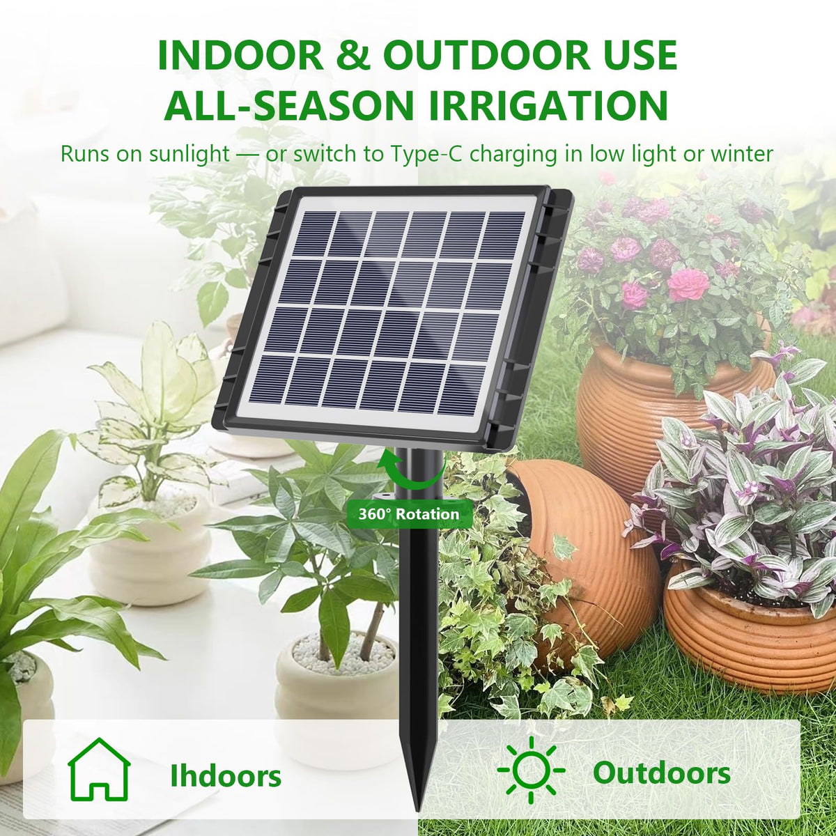 82ft tubing layout supports watering up to 30 pots in versatile spaces