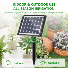 82ft tubing layout supports watering up to 30 pots in versatile spaces