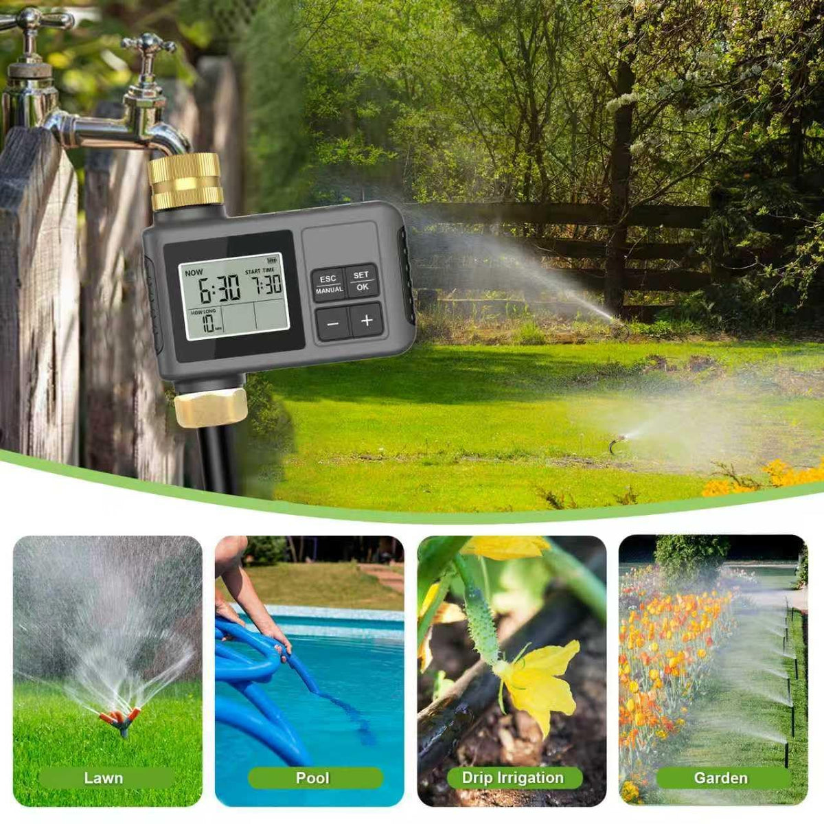 HEKIWAY ideal for gardens, lawns, greenhouses, and containers