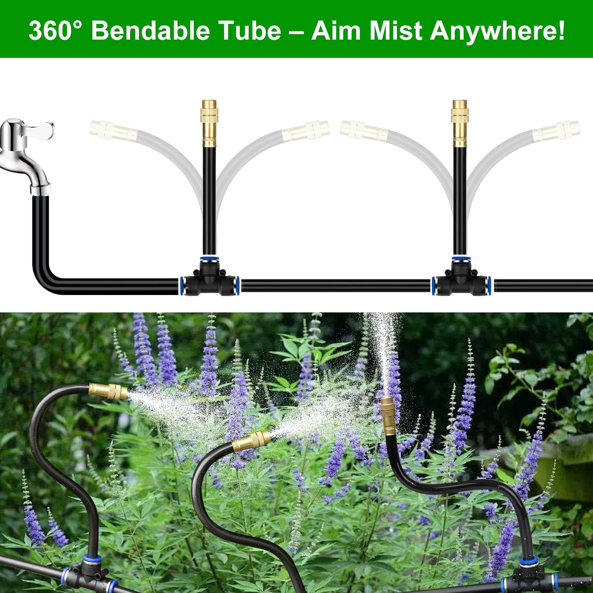 HEKIWAY solid brass connectors for durable leaks-free connections