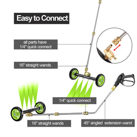Heliwoo extension wands 16-inch kit for flexible reach.