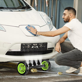 Heliwoo two-position pivot control eases undercarriage access.