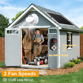 HelpLand IP65 waterproof blades endure weather for outdoor use.