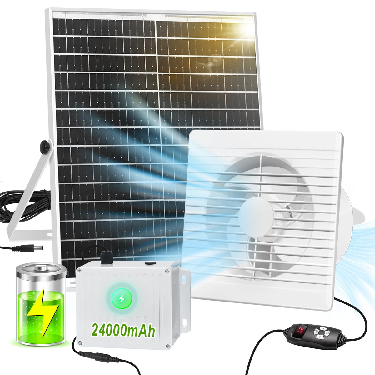 HelpLand versatile ventilation for coop, greenhouse, shed and more.
