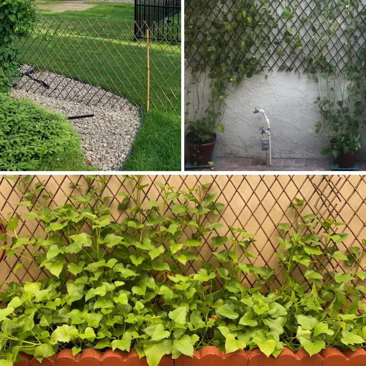 Helprise Garden Divider Fence creates flexible, decorative space division indoors or outdoors.