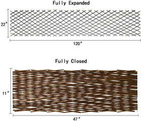 Outdoor and indoor multipurpose use of Helprise willow fence in yard.