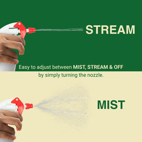 Heluva Green adjustable sprayer nozzle for precise stream or spray control.