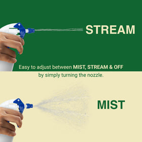 Heluva Green dip-tube with filter ensures smooth spray and reduced clogs.