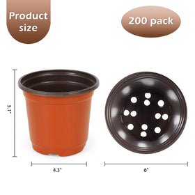 Hemikaki 200-pack pots and plant labels for organized gardening