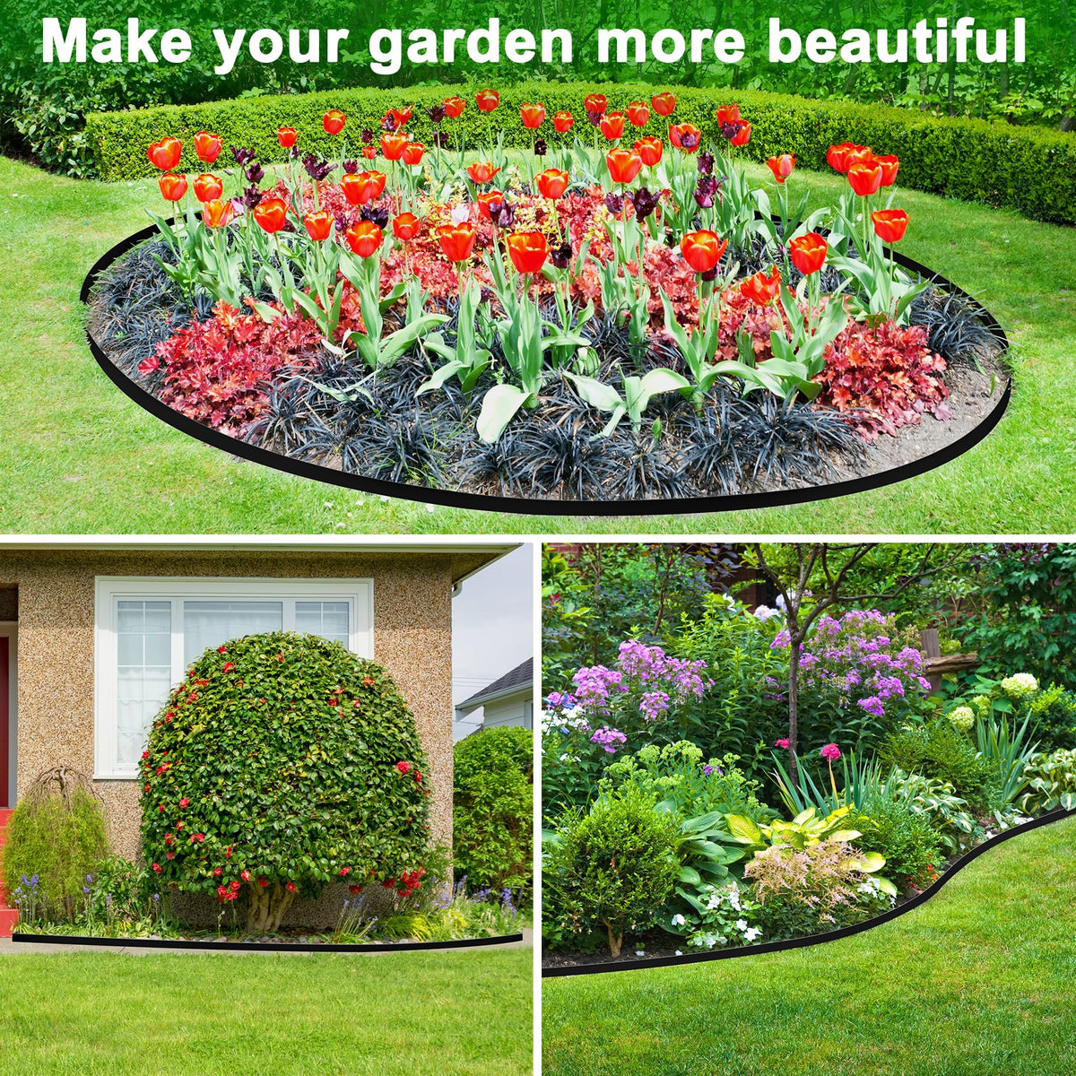 Weather-resistant Hemikaki edging maintains curb appeal through seasons