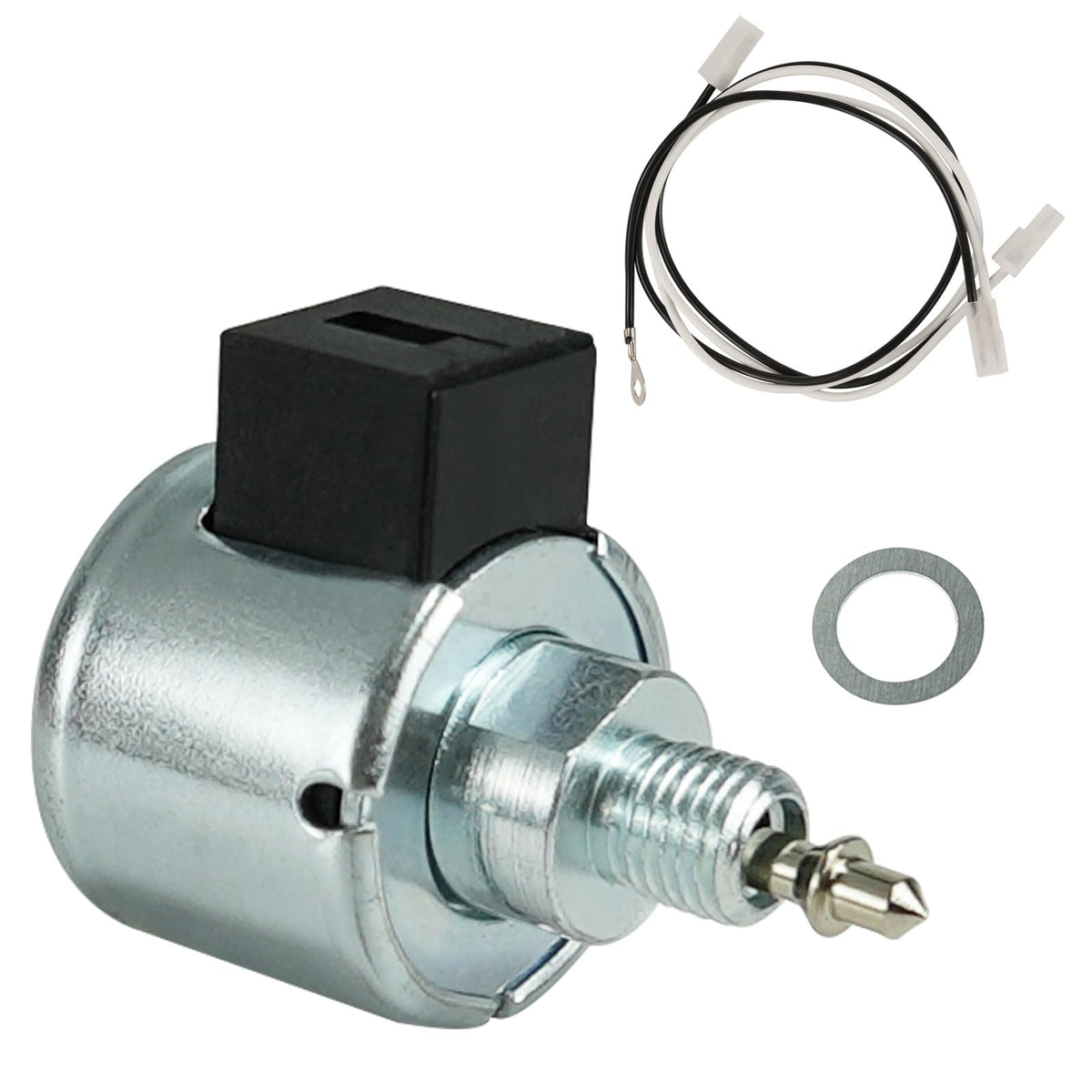 HEMRUNK 846639 solenoid front view, durable performance for Briggs-based lawn engines