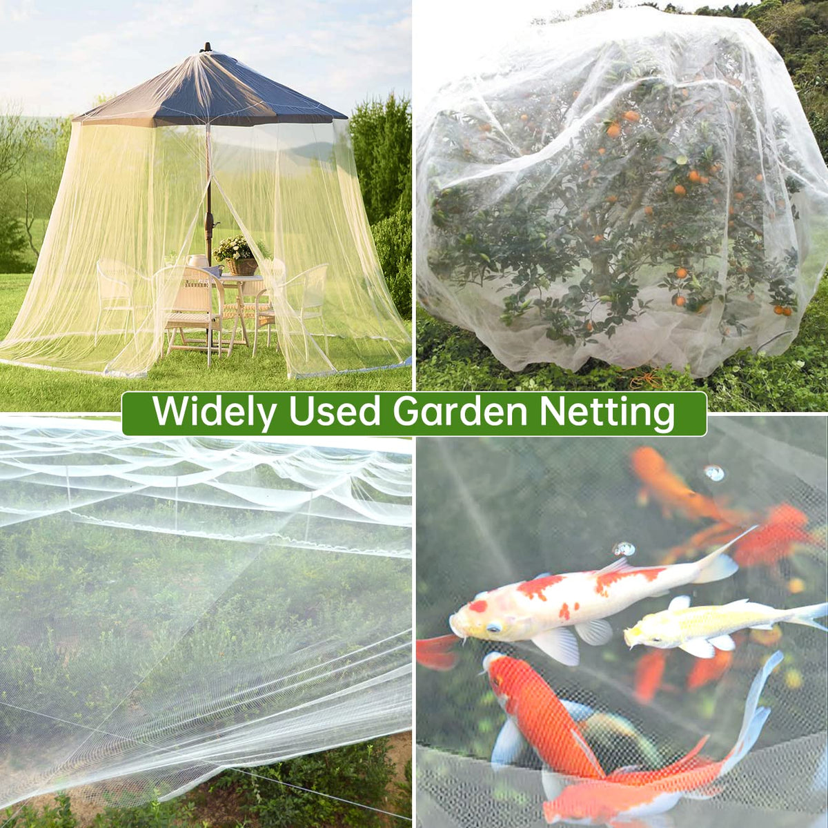 HENAYUK ultra-fine 0.04-inch mesh blocks small pests while letting water through.