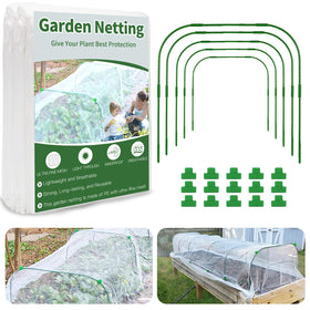 HENAYUK garden netting kit 8x20ft: ultra-fine mesh protects crops while sunlight passes