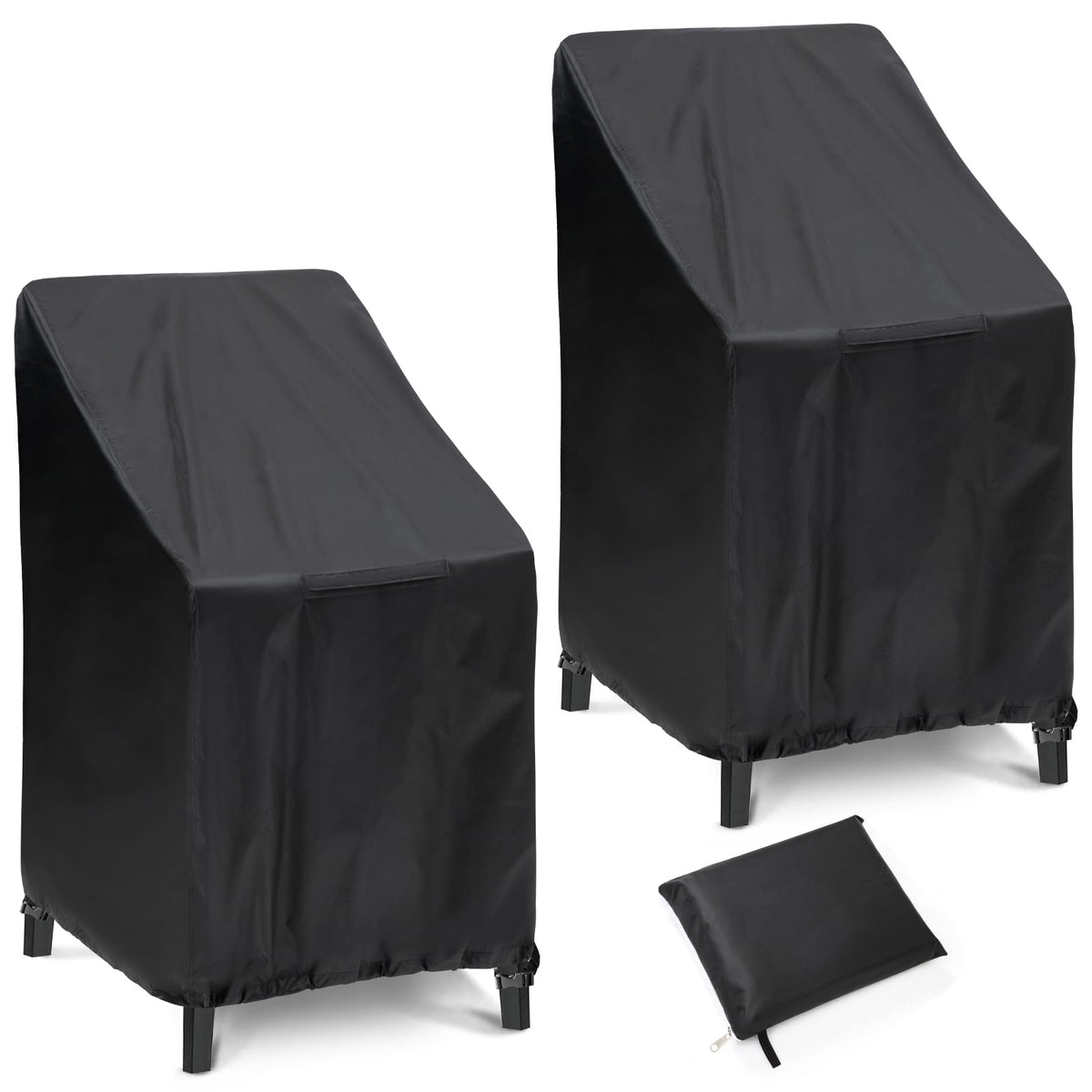 HENAYUK outdoor chair covers on stackable chairs protect from rain