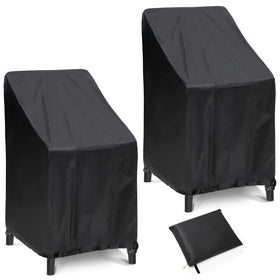 HENAYUK outdoor chair covers on stackable chairs protect from rain