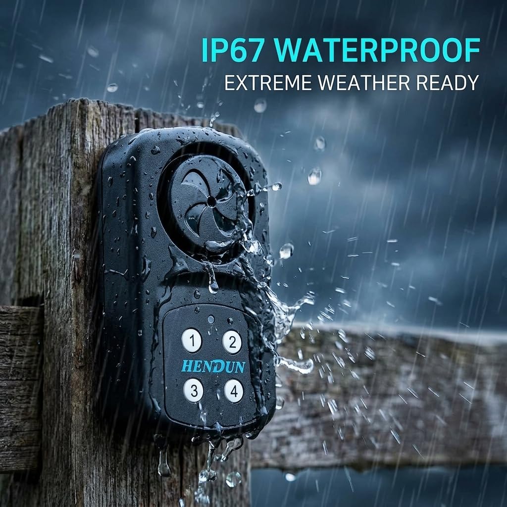 HENDUN 140dB loud alarm reduces chances of unnoticed openings.