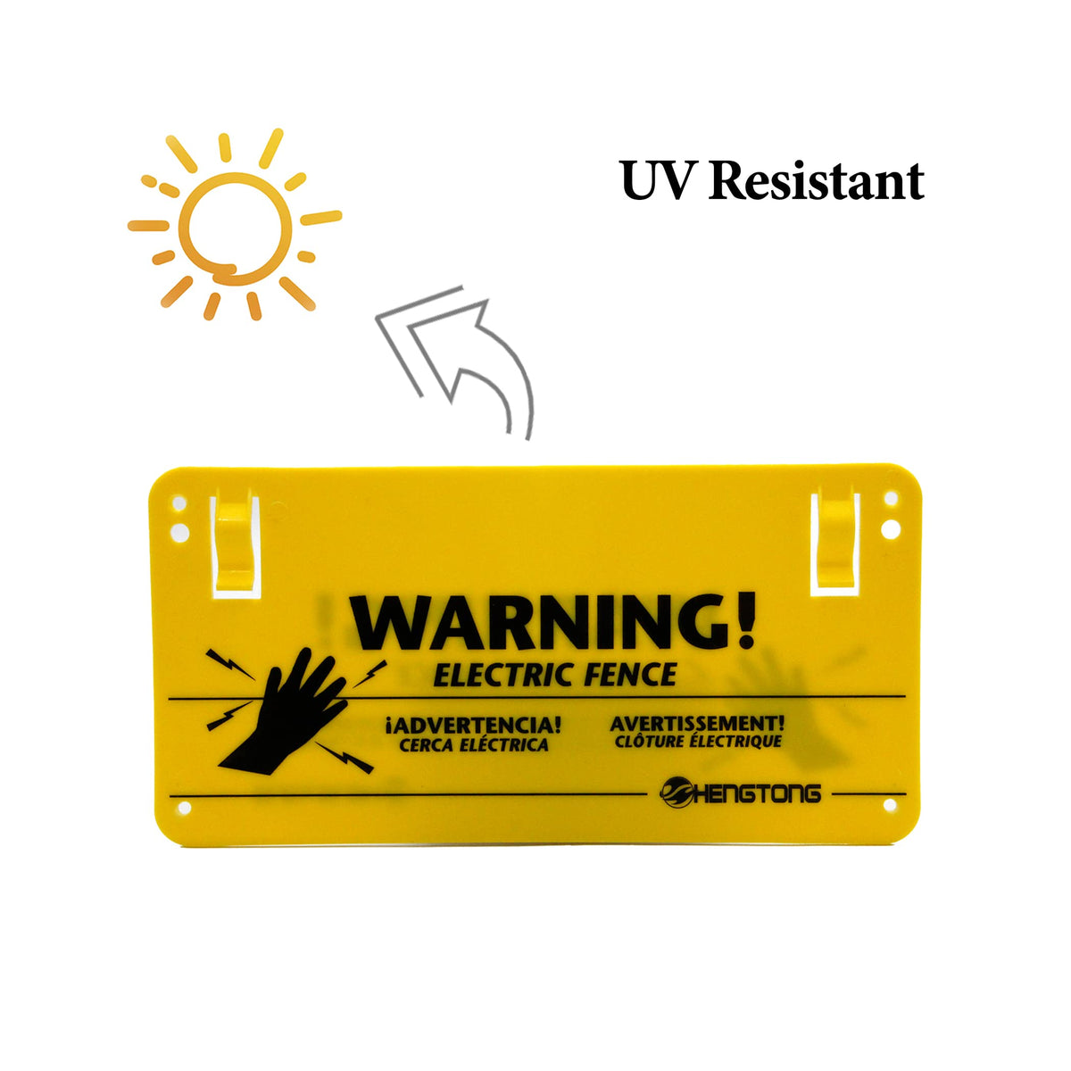 HENGTONG durable polyethylene warning sign resists weather for outdoor use
