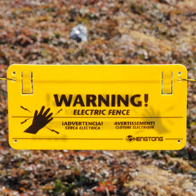 HENGTONG electric fence area warning at farm improves safety awareness