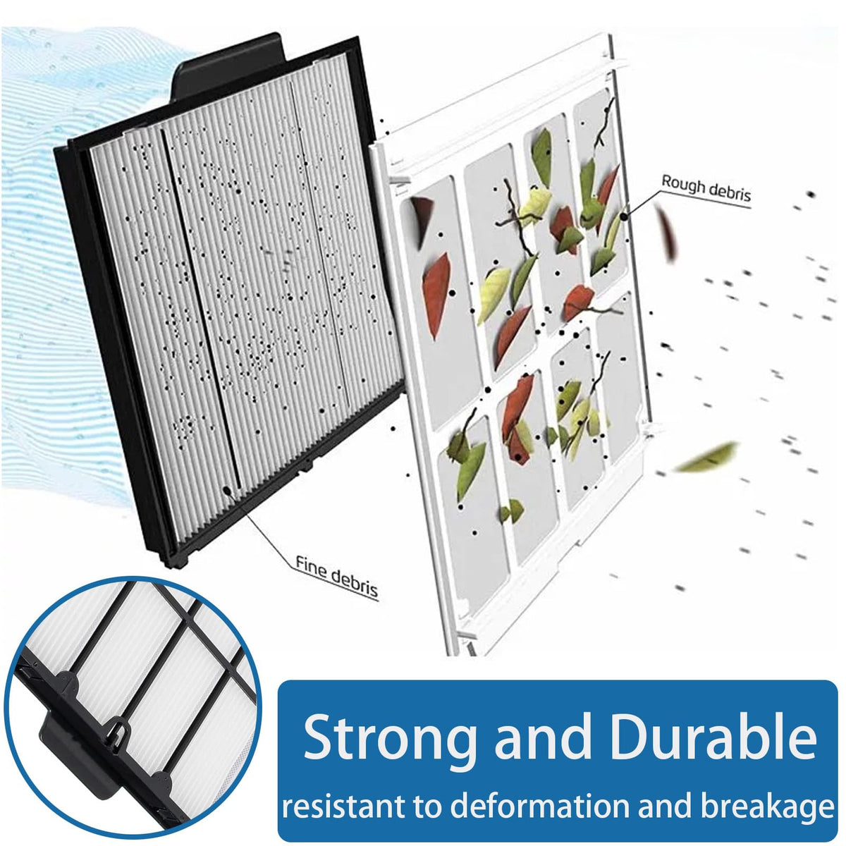 Henkgo panel for M600 aids precise, fine debris removal during cleaning.