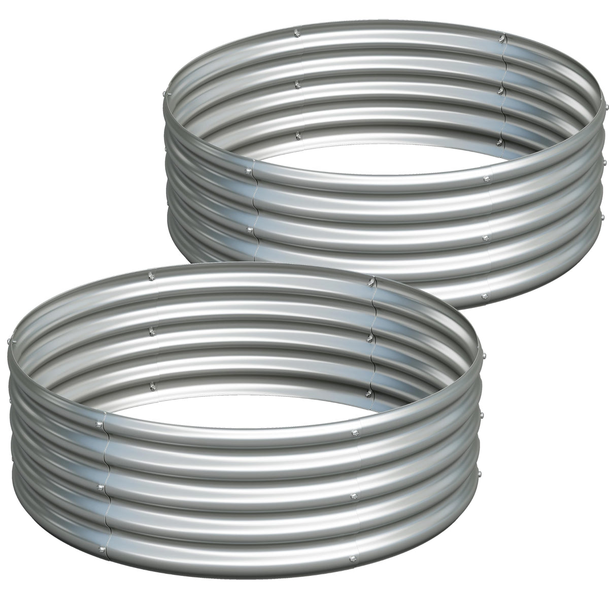 Henshwon round raised bed kit ready for quick assembly and long-term use.