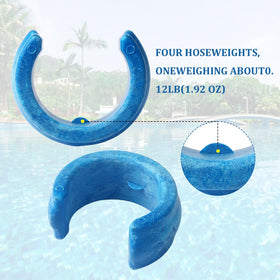 HenSinTc clip-on hose weight installation shows quick, secure setup