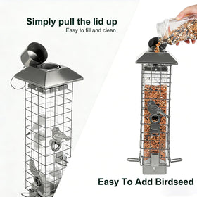 Henzavk transparent acrylic pipeline lets you monitor seed levels.