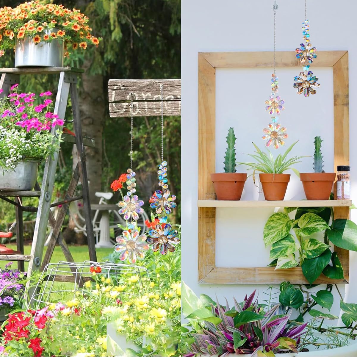 Heogacinlia indoor-outdoor décor suncatcher ideal for patios balconies and gardens