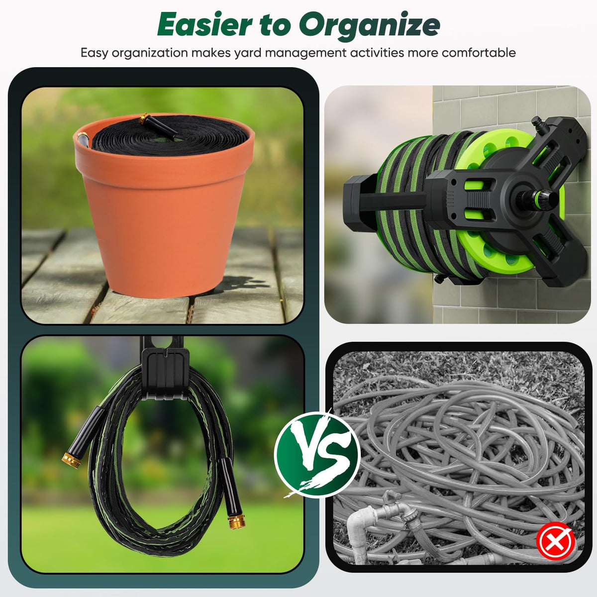 Hepciee burst pressure up to 550 PSI supports powerful washing tasks.