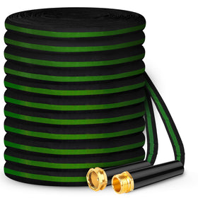 Hepciee Garden Hose 50ft stored neatly in the included storage box.