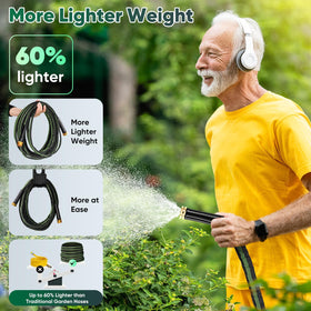 Hepciee garden hose anti-kink technology preventing tangles around obstacles