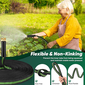 Hepciee garden hose three-quarter connector enabling easy extension with other hoses
