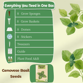 Herblink grow sponges, baskets, and domes support better root development.