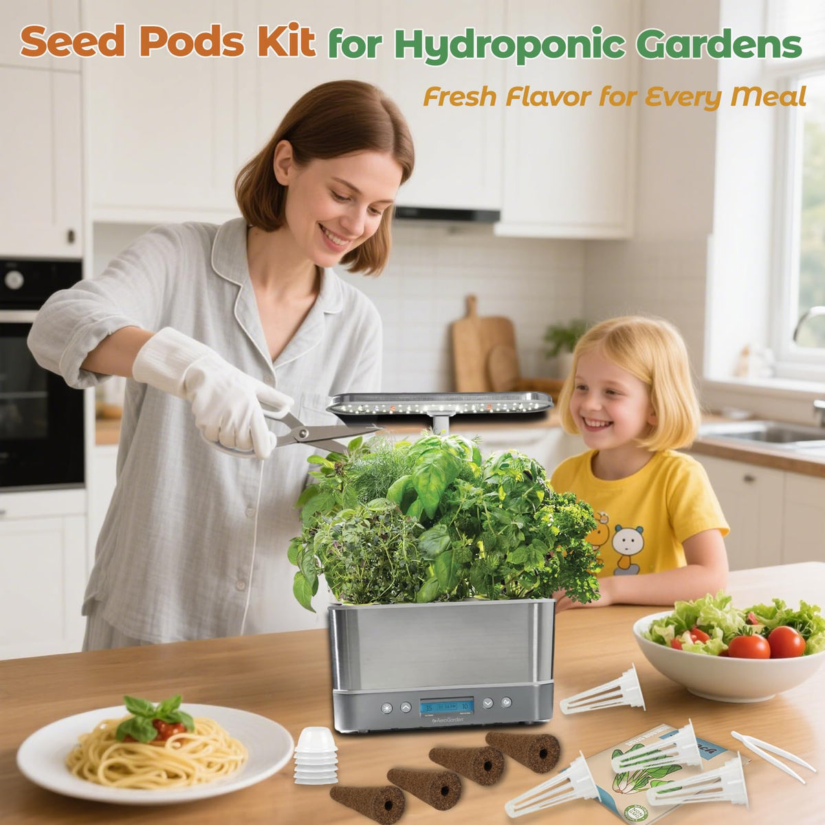 Kids and beginners enjoy a hands-on kitchen garden with Herblink pods.
