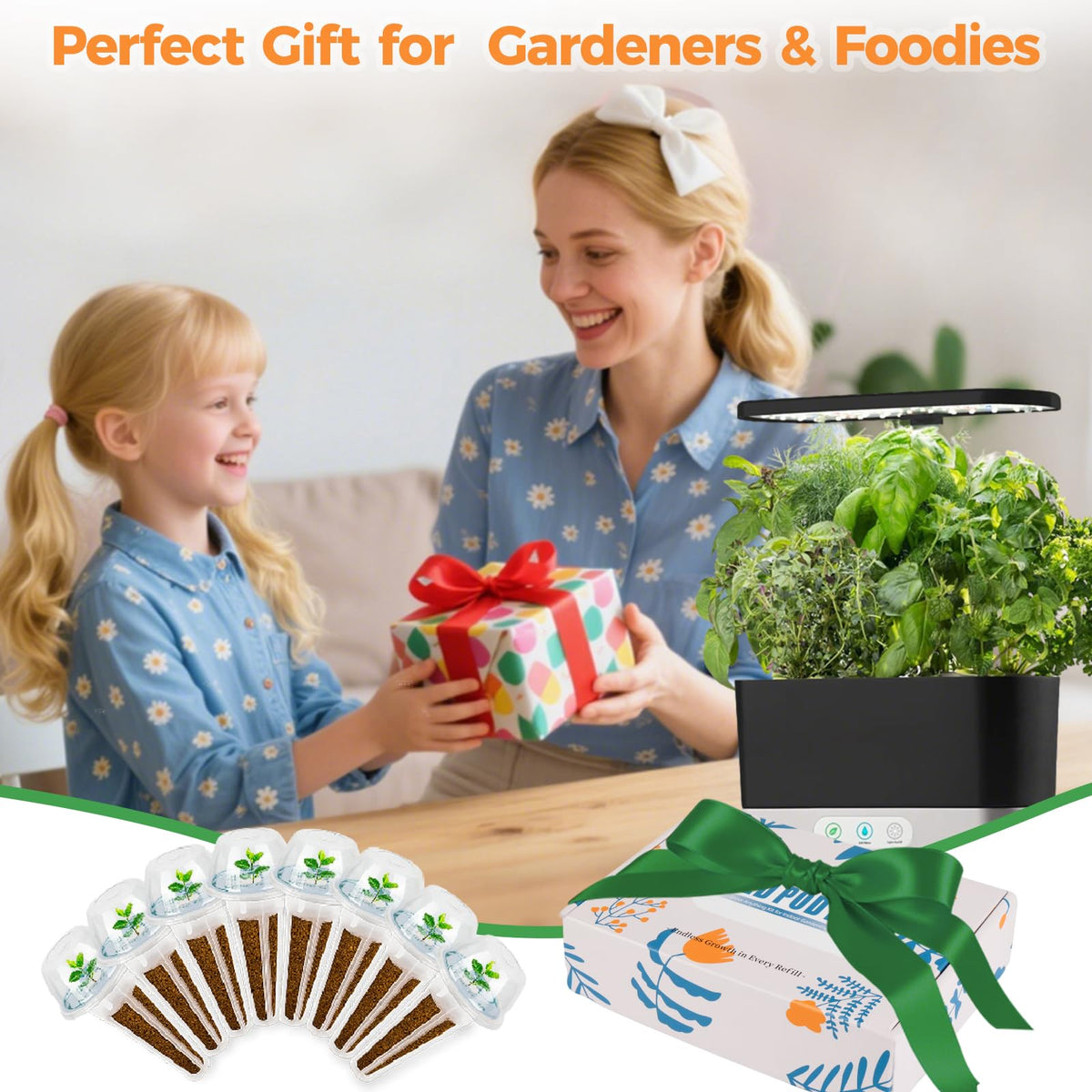 Reusable BPA-free pods improve airflow for a stronger harvest.