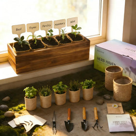 Herbsy basil grow bag close-up for quick, kitchen-ready basil.