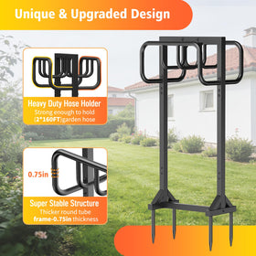 HeroicLion hose holder features rust-resistant coating for durable outdoor performance.