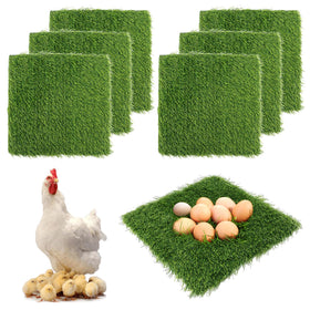 Herxsin nesting pads in a chicken coop, 12x12 green surface for comfortable nesting