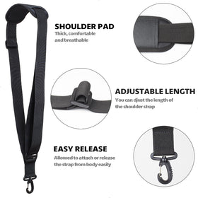 Hetilicjdm trimmer strap quick-release buckle for easy tool changes.