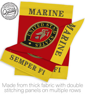 Hexagram Semper Fi flag suitable for indoor or outdoor display
