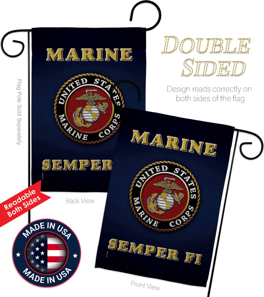 Hexagram USMC flag decor suitable for indoor or outdoor display