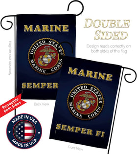 Hexagram USMC flag decor suitable for indoor or outdoor display